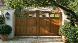 portail en bois